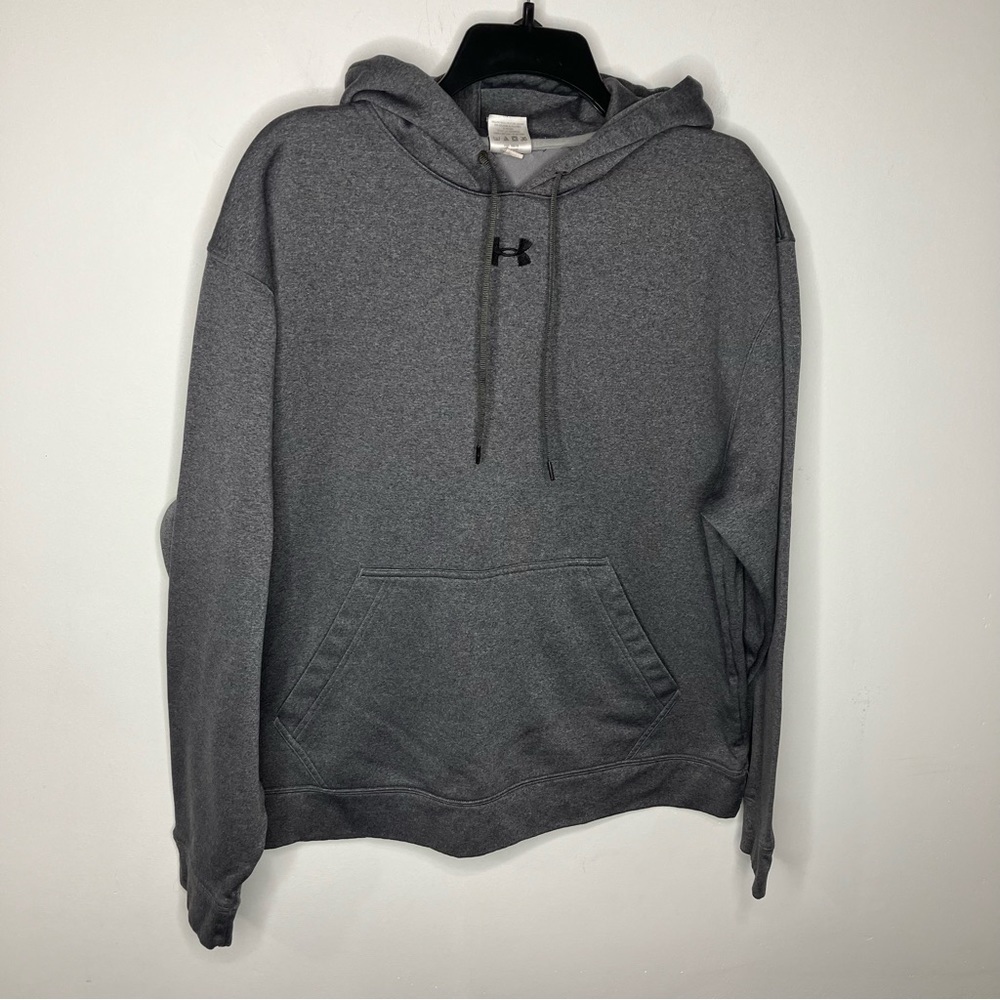Under armour gray hoodie size‎ large
